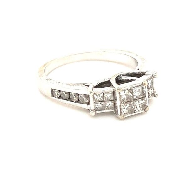 1 Carat Past, Present, Future 14k Diamond Ring - Picture 5 of 9